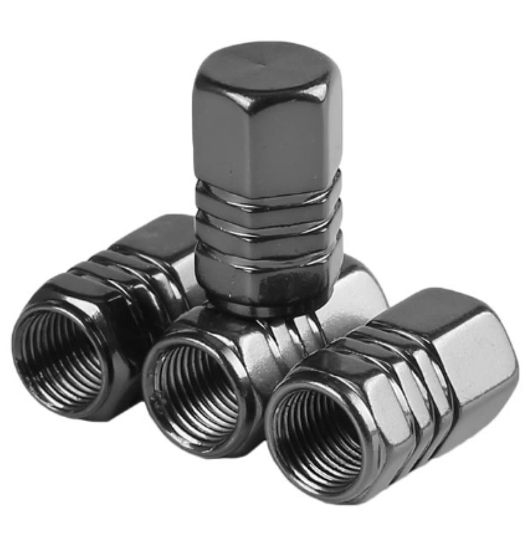 XSAJU Tire Air Valve Cap Aluminum Alloy 4 Pieces Car