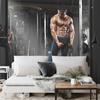 Photomural Muscular Man During Structural Vinyl 416x290