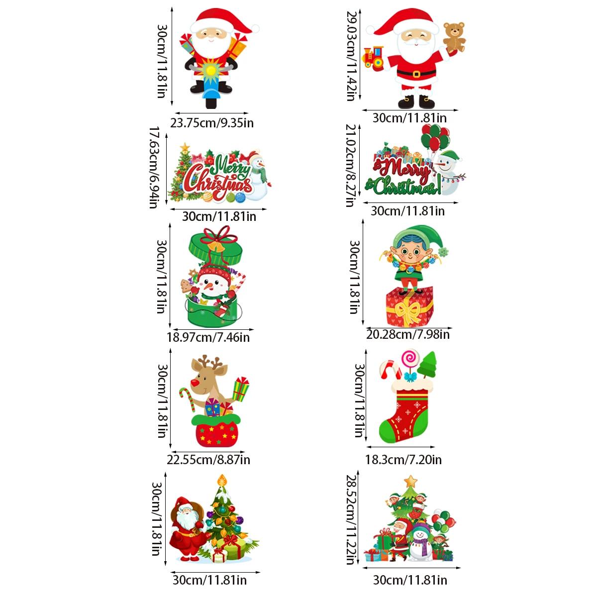 

Merry Christmas Hanging Flag Porch Door Banner Santa Claus Snowman for Home Ornaments Door Decoration Supplies New Year Decor