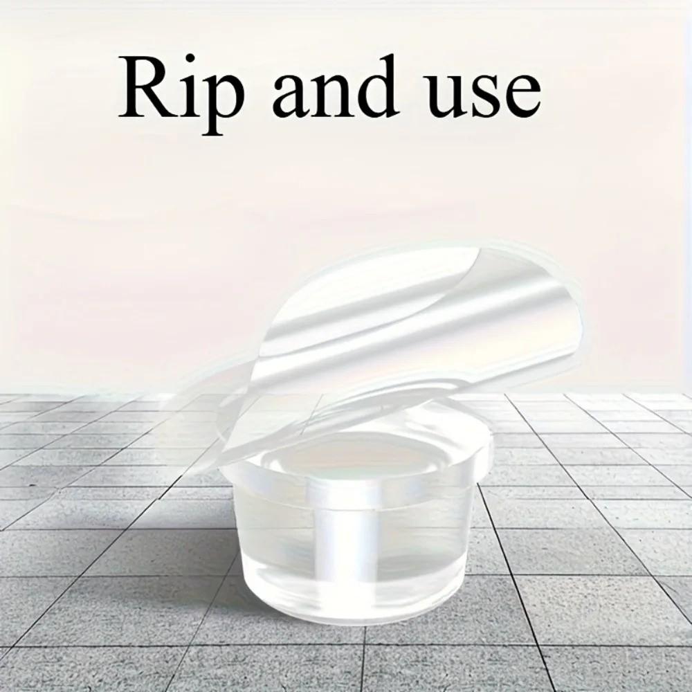 Transparent Silicone Silicone Door Stopper Oil Rubbed PET No Drill Door Stopper Cylinder Creative Anti Slamming Door Stop