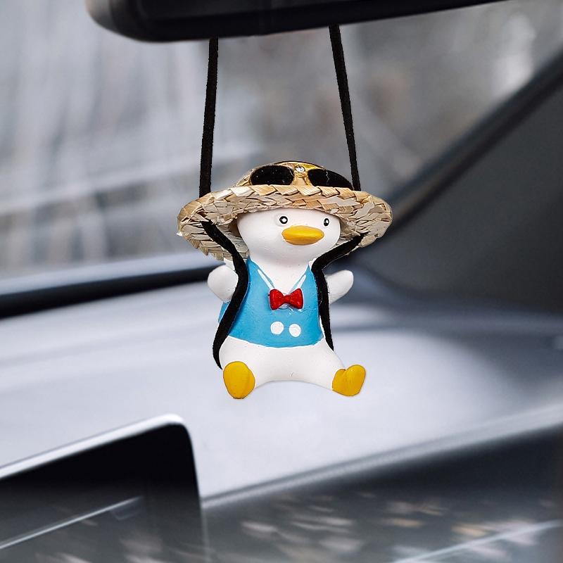 Car-mounted Yellow Duck Swing Pendant for Interior Decoration