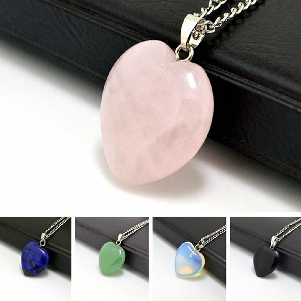 Love Pendant Necklace Drop-Shaped All-Match Crystal Charming Fashionable Necklaces Special Design Women Chain Decoration
