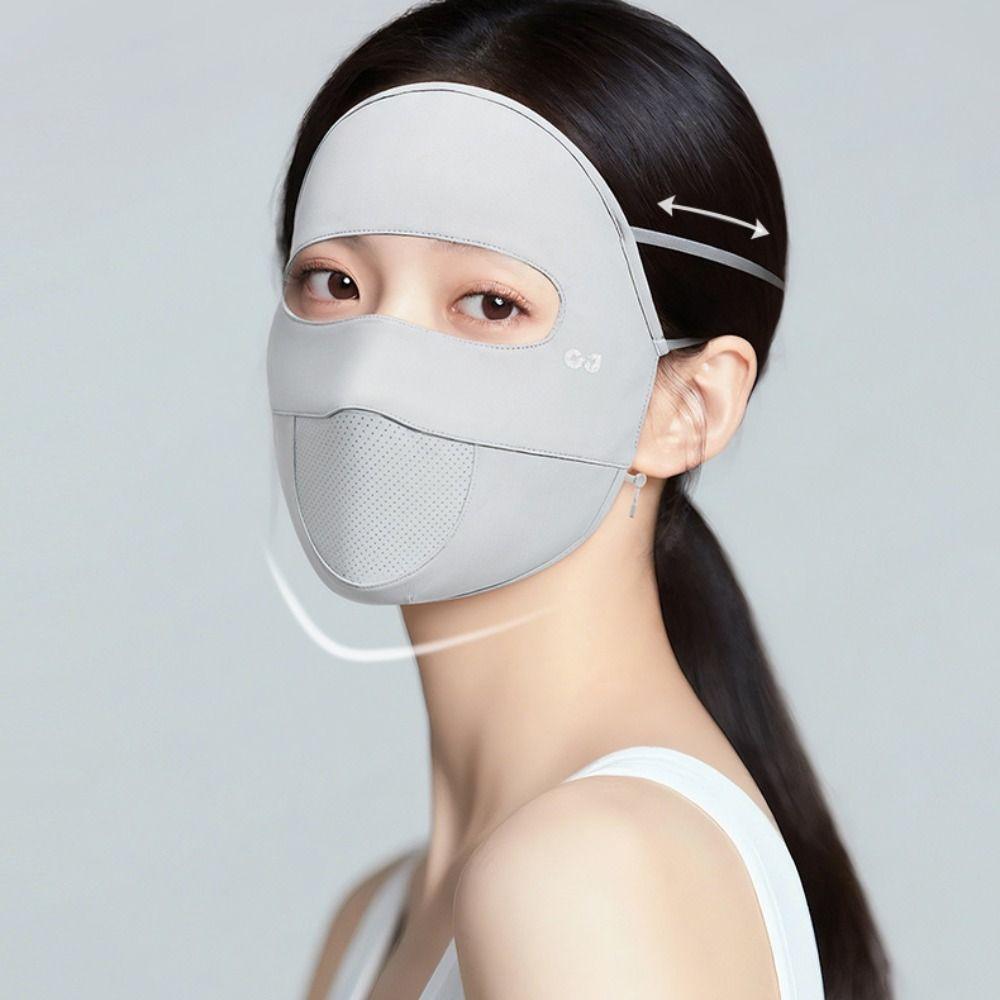 Summer Ice Silk Mask Face Mask Face Cover Thin Face Gini Mask  Riding