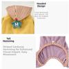 Warm Dog Striped Jumpsuit Fleece Puppy Hood Pajamas Puppy Homewear Dog Overalls  Winter Season