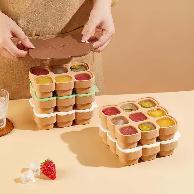 LocknLock Silikon-Eiswürfelform mit Deckel