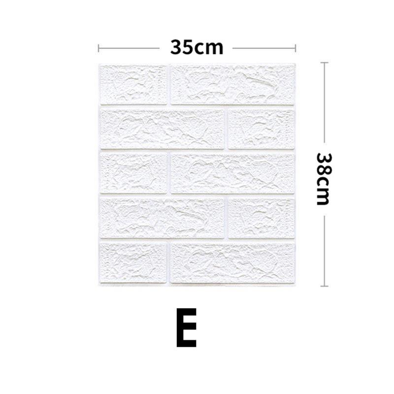 1PC Self-Adhesive DIY 3D Bedroom Wall Sticker Living Kids Room Imitation Brick Home Decor Anti-Collision TV Backdrop Waterproof