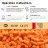 LOEBUCK Earplug Dispenser Station for Sound Suppression/Hearing Protection - Pre installed 500 Earplugs - Wall mounted/Desktop Design (Model EPD-500)