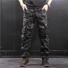 Mens Loose Straight Camouflage Cargo Pants Multi Pocket Casual Trousers