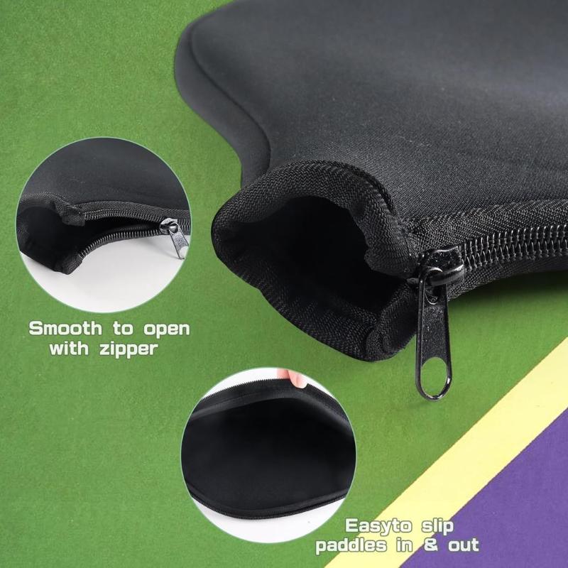 Pickleball Paddle Cover Neoprene Sleeve With Zipper | Waterproof & Dustproof Protector For Pickleball Racket
