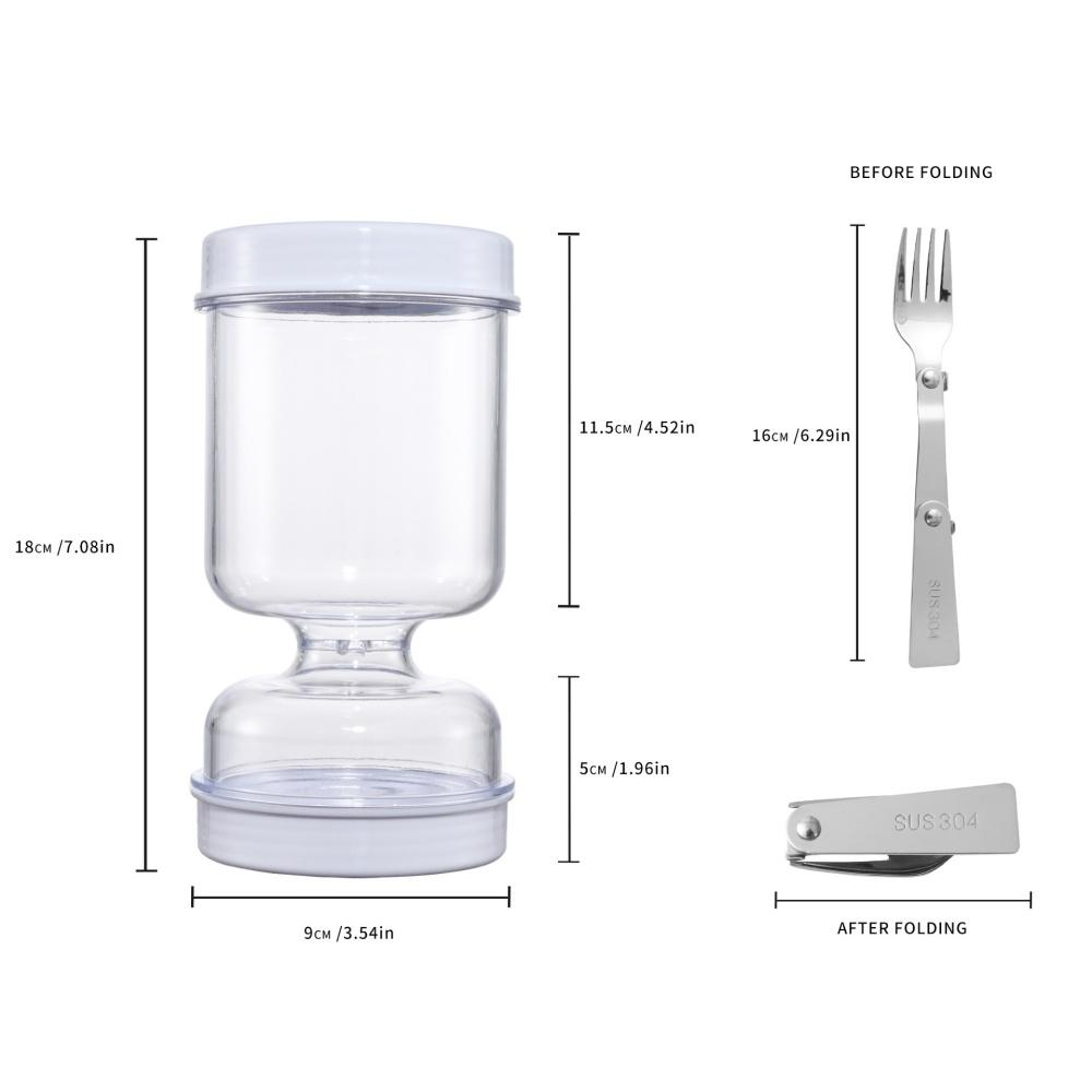 

Sealed Jar for Pickle Home Wet and Dry Separation Pickle Jar with Fork Household Daily Jar Hourglass Design Olives Container чистий