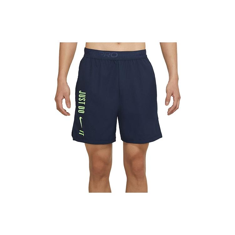 Nike Pro Dri-FIT Flex Vent Max Alphabet Printing Training Sports Shorts Obsidian Color Black Men s DJ8999-453 XXXL