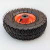 Thickened Rubber Pneumatic Wheels Wear-Resistant 4.10-3.50-4 Inflatable Wheels 10inch Dustproof Valves Trolley Tires