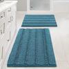 Tappetino da Bagno Antiscivolo Shaggy in Microfibra Minimalista Realizzato a Macchina Superficie Morbida Assorbente per Bagno