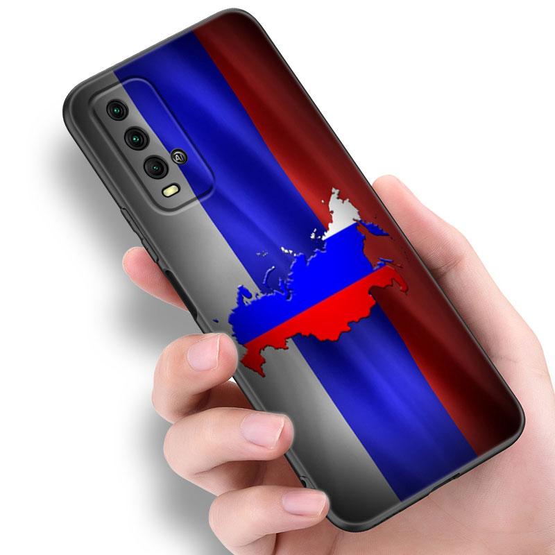 

Чехол для телефона с эмблемой российского флага для Xiaomi Redmi Note 5 6 9T K20 K40 K50 Pro 7A 8A 9A 9C 9i 10A 10C A1 S2, черный чехол из ТПУ Redmi Note 6(Pro)