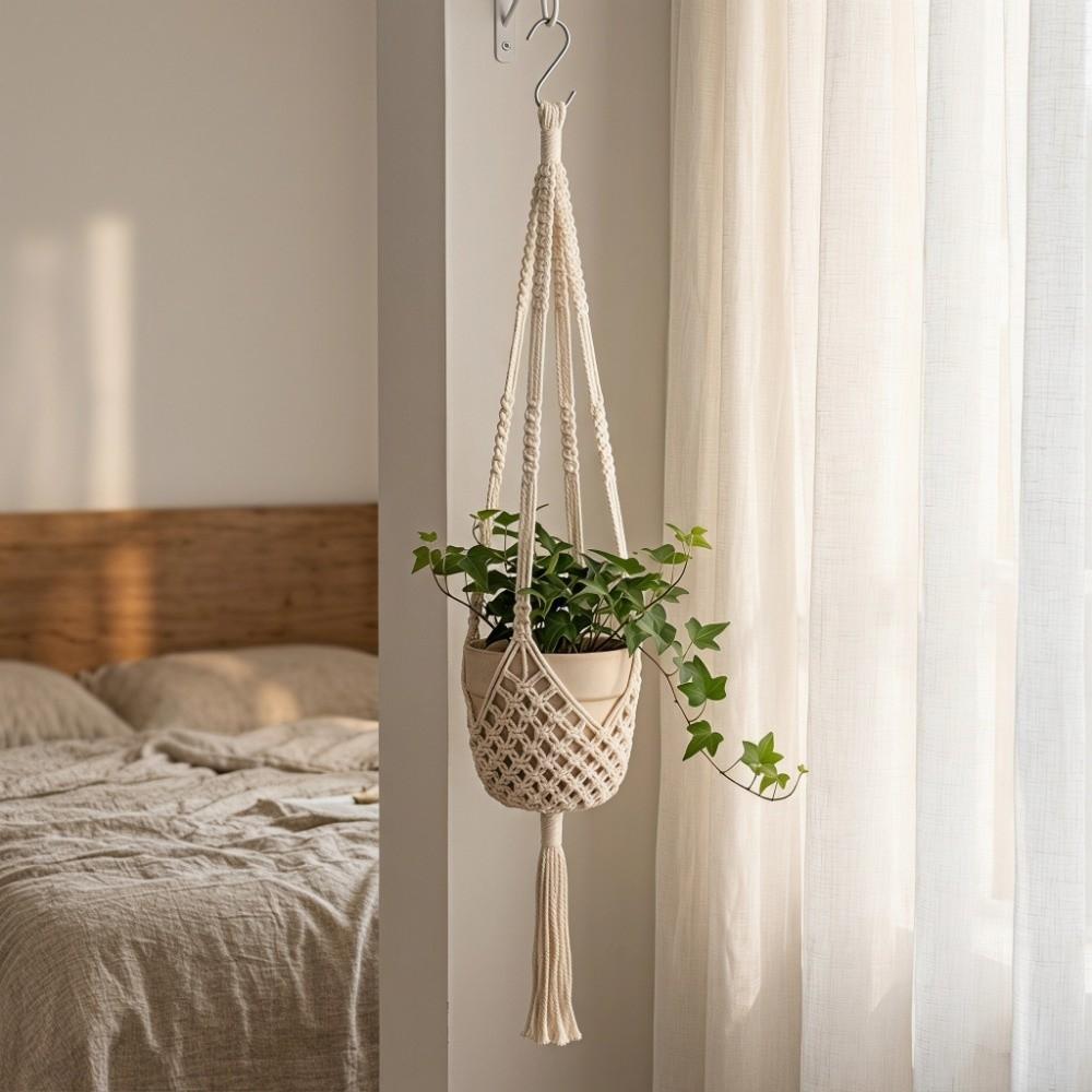 Sturdy Macrame Plant Hanger Handmade Flower Pot Hanging Planter Hanging Basket Indoor Outdoor
