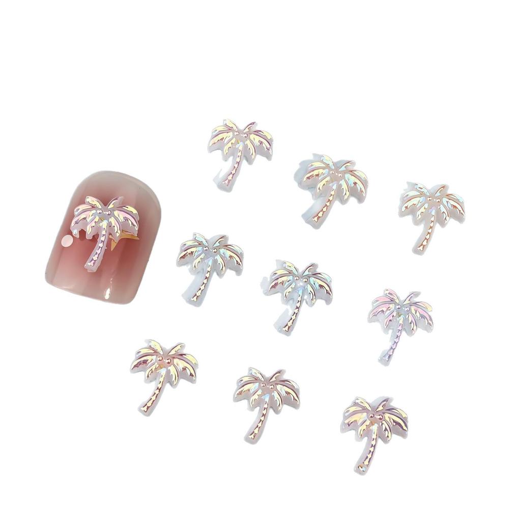 Ocean Style Seashell Nail Art Kit: 3D Shell, Starfish, Resin Ornaments with 12-Grid Box