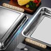 Jinjinlin 304 Stainless Steel Square Deep Serving Tray Set