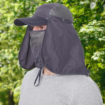 Quick-Dry Breathable UV-Protective Removable Sun Hat for Outdoor Fishing