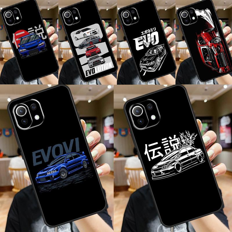 JDM Car Evo Case For POCO X3 X5 X6 F6 Pro M6 M5s F3 F5 Xiaomi 13T Pro 11T 12T 12 Lite 13 14 Ultra Cover