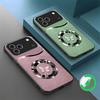Circular metal butterfly For iPhone 16E 15 Pro 14 13 Plus 12 mini 11 15Pro 14Max XR Xs 8 P lus 16 For Magsafe Glass Phone Case