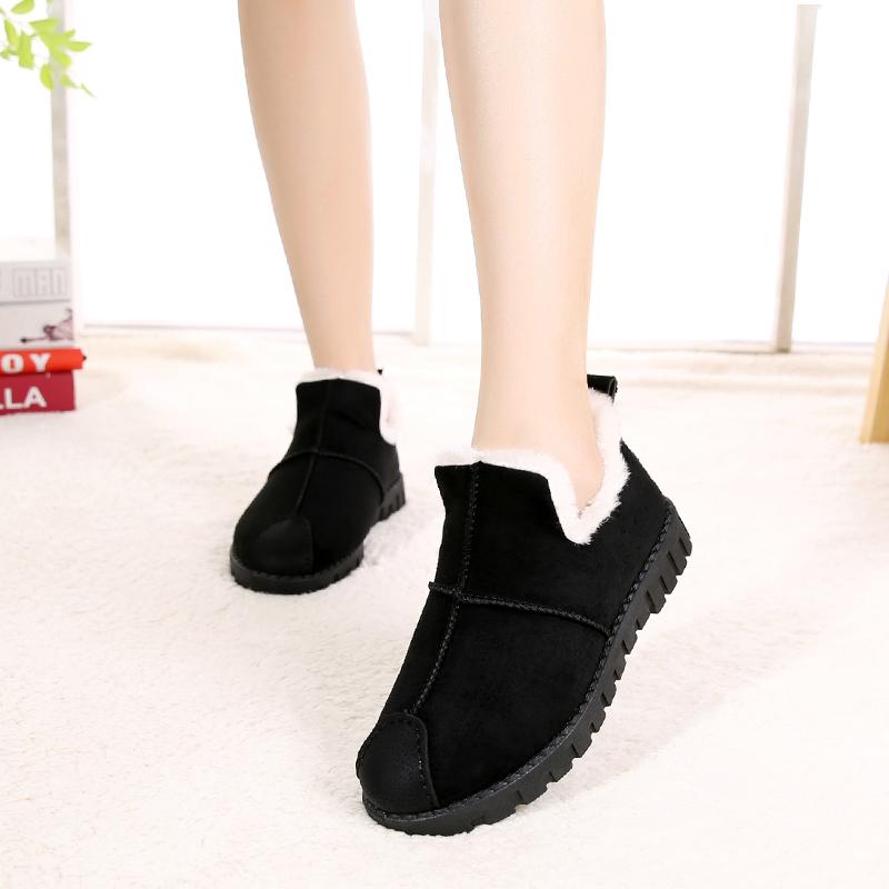 Ankle Boots Snow Boots Women Flats Winter Fashion Warm Winter Short Boots New Arrival Women Shoes Fur Plush Insole Shoes Women