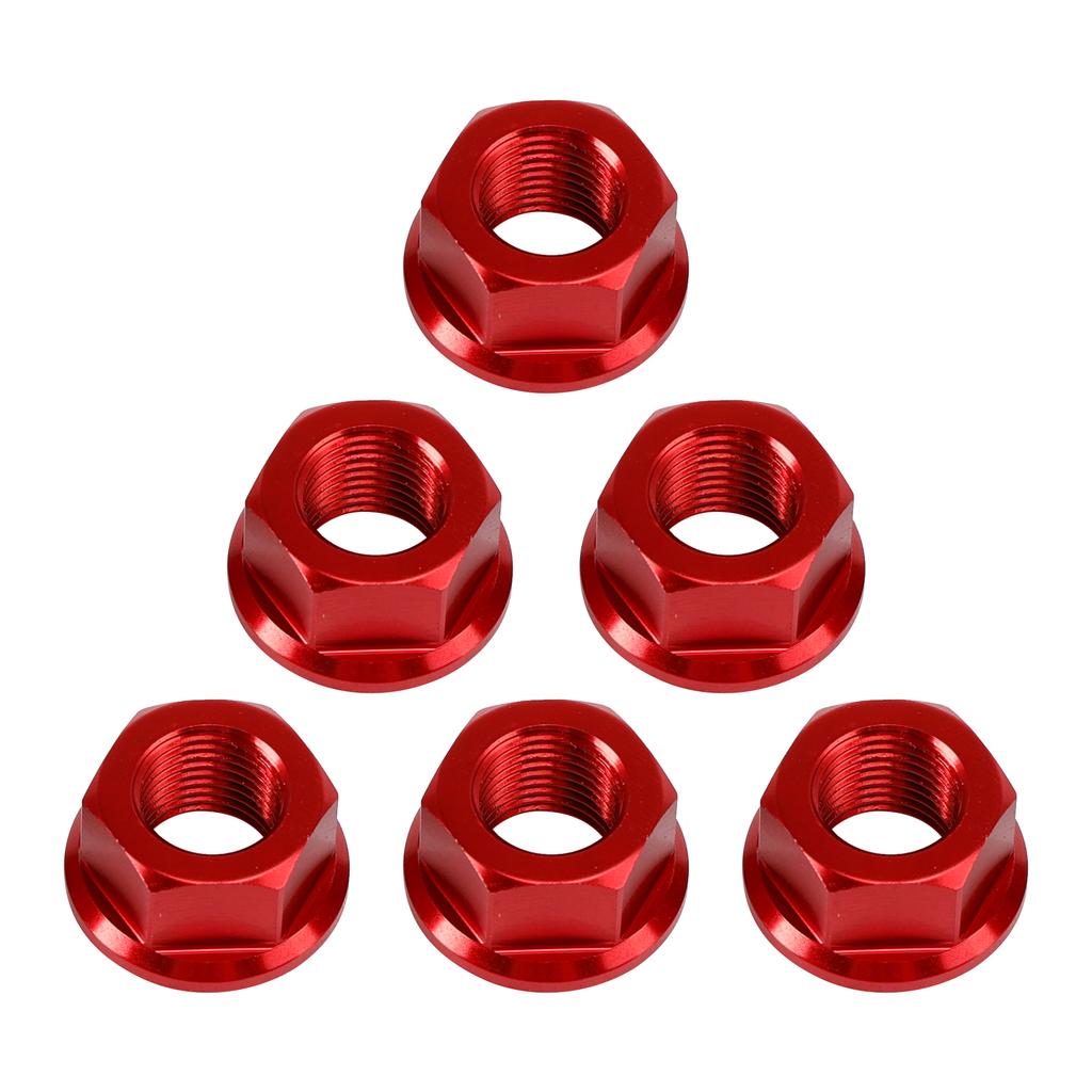 6x Rear Sprocket Nuts M10 x 1 Red For Ducati 1098 1098S 1098R 1198 S 2007-2011