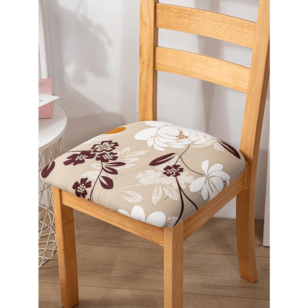 

1pc Floral Pattern Stretchy Chair Seat Cover one-size разноцветный