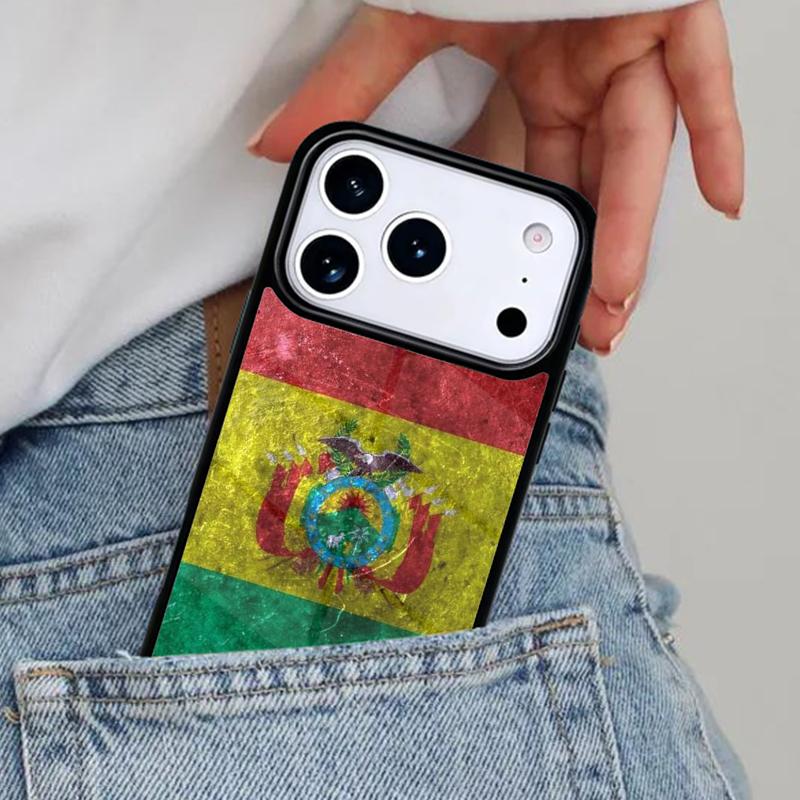 Bolivia Flag Phone Case for iPhone 16e 15 14 13 12 17 Pro Max Plus Air 17pro Cover Coque