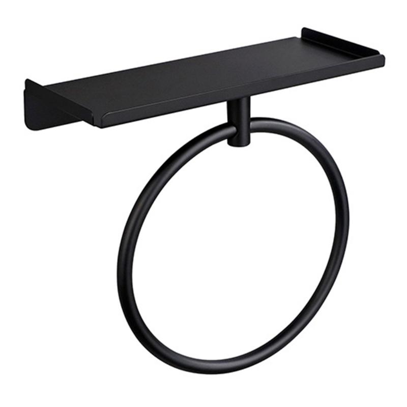 Elegant Brushed Towel Holder Rack For Small Space 180 Degrees Rotate Function 304 Stainless Steel