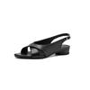 Krazing Pot Microfiber Low Heels Concise Style Buckle Straps European Design Summer Size 43 Size 42  Women Sandals