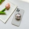 Mobile Phone Airbag Desktop Bracket Metal Special-Shaped Colored Gemstone Rhinestone Light Luxury Back Sticker Retractable Wind Creativity