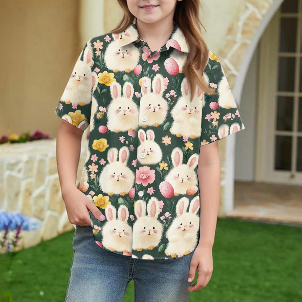 Camicetta Estiva a Maniche Corte per Ragazze Uniforme Scolastica Camicia Bottoni Camicia Bottoni Uniforme Scolastica Estiva per Bambini