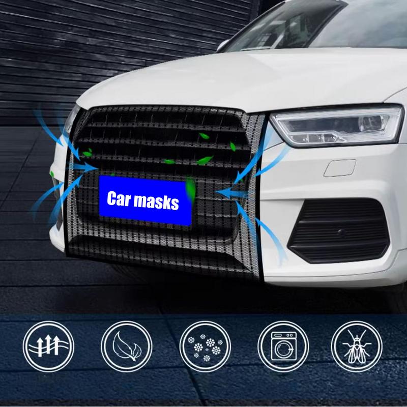 Car Front Protection Mesh Washable Car Engine Grill Net Hood Bumper Protector Prevent Stones Dirt And Leaves Dustproof Front CHINA