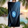 Asciugamano da Spiaggia Asciugatura Rapida in Microfibra Assorbente Portatile da Viaggio per Nuoto con Stampa SSC Napoli