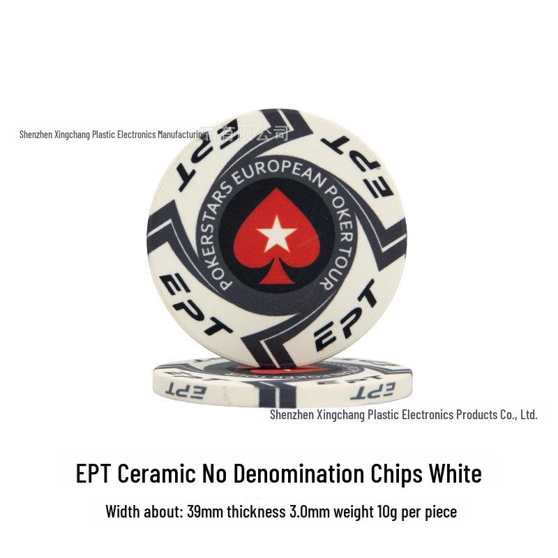Texas Hold'em Keramiske Mahjong-chips for Kort- og Sjakkrom