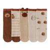Cartoon Baby Cotton Socks Breathable Kapibara Hosiery Anti-slip Kids Capybara Socks  2-15 Years