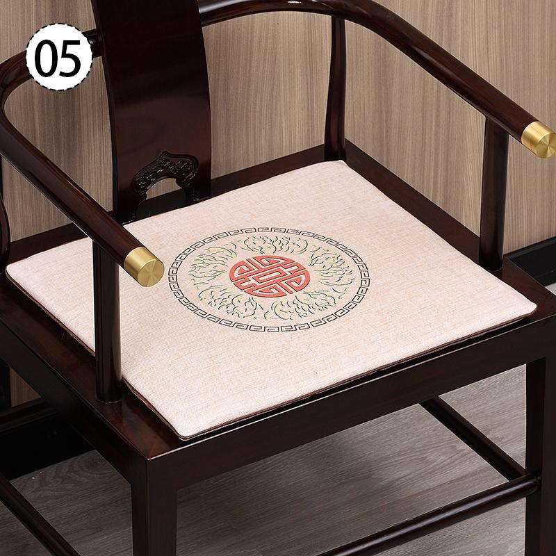 Chinese Style Chair Cushion Mahogany Sofa Stool Seat Pad Dining Chair Tatami Living Room Armchair Cushion Zen Meditation Mat