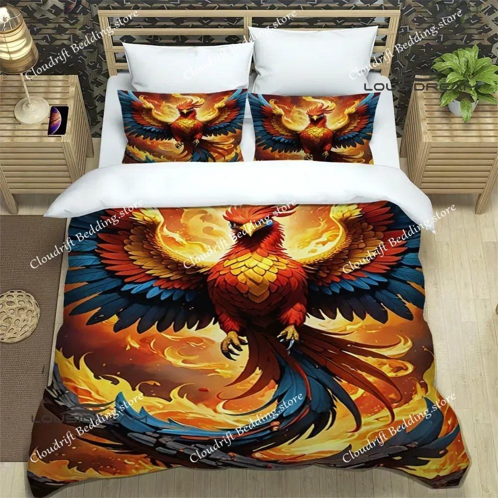 3D Phoenix printed Bedding Sets exquisite bed supplies set duvet cover bed comforter set bedding set luxury birthday gift