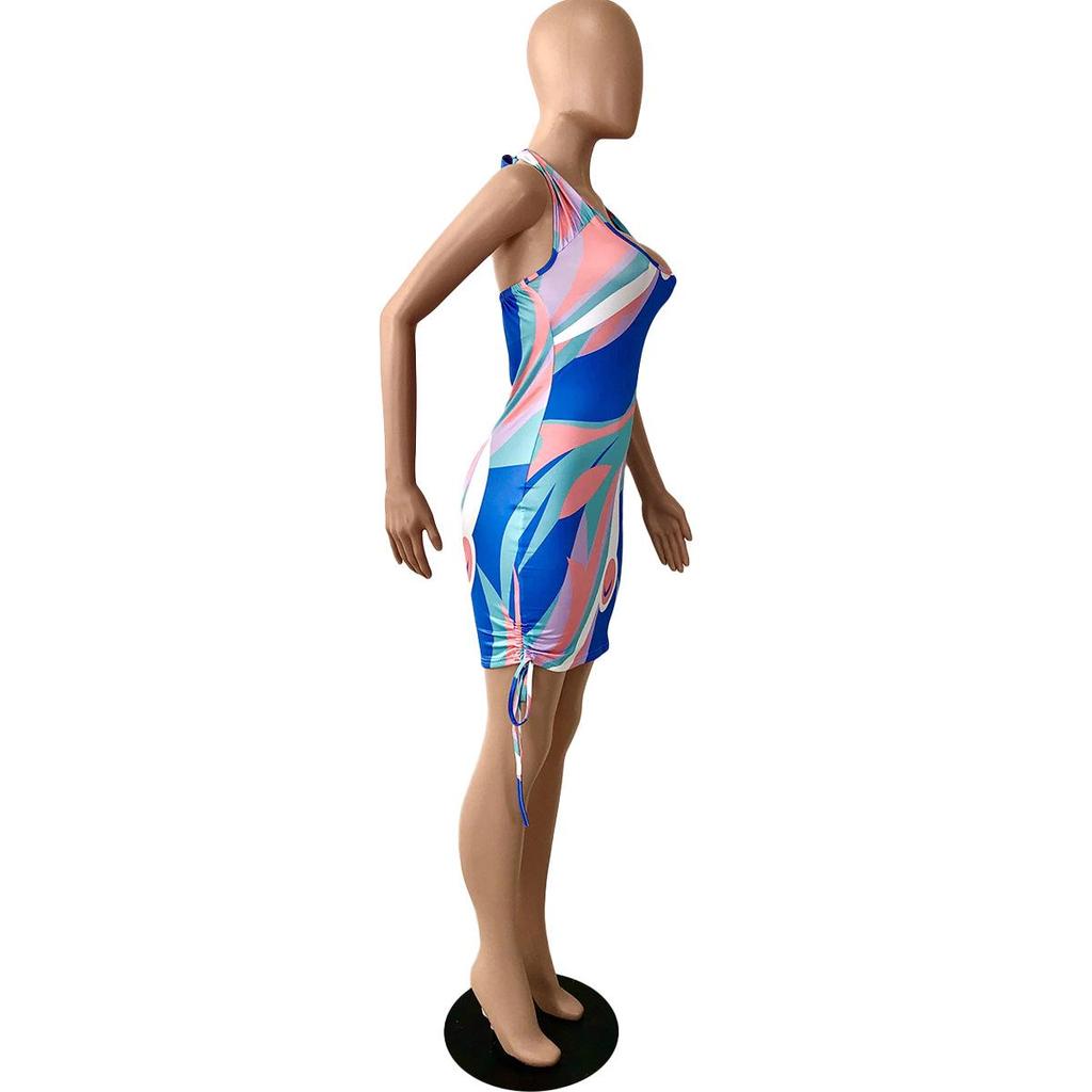 Y1650 Sexy Backless Sleeveless Suspender Dress for Women