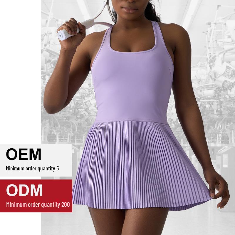 

Women s Outdoor Golf & Tennis Dress with Anti-Exposure Design, Breathable Material, and Stylish Back - Ideal for Yoga and Sports Activities Small