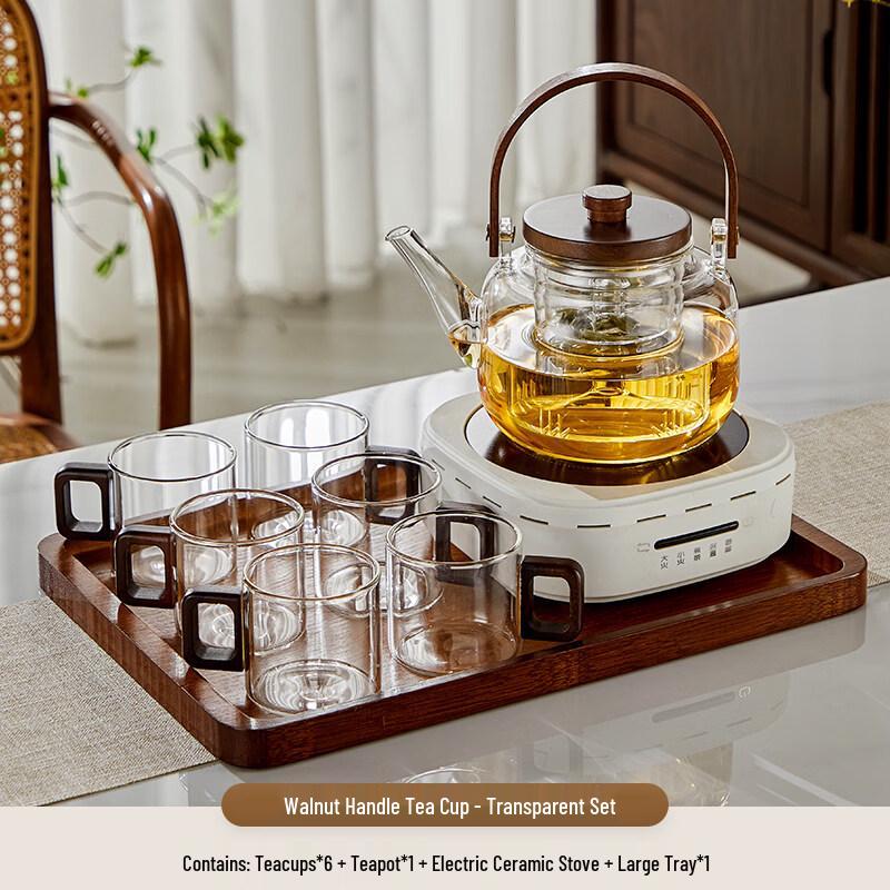 ZISIZ Chinese Style High-Temperature Glass Small Tea Cup