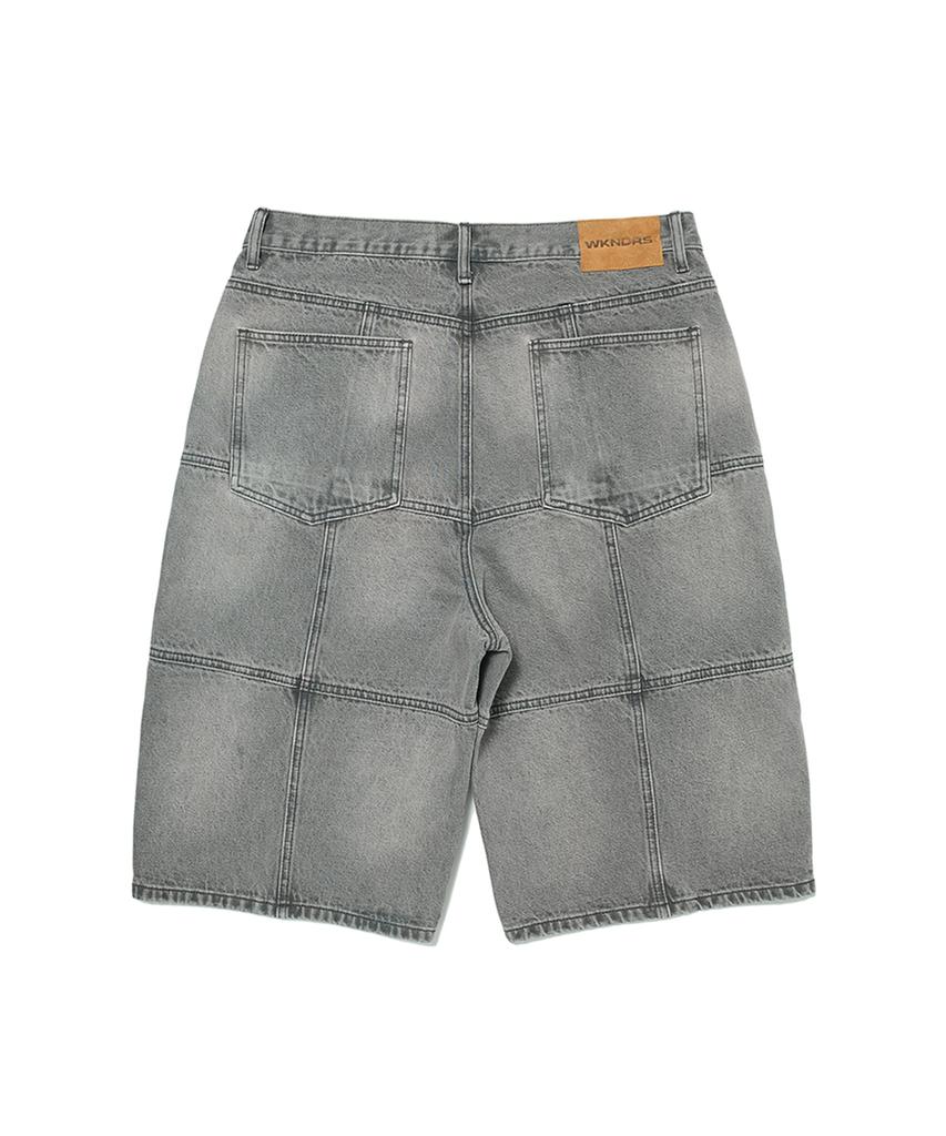 WKNDRS Patch Work Denim Shorts (Grey)