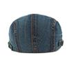 Spring Summer Denim Hat Men's Beret British Vintage Peaked Cap Women's Forward Cap