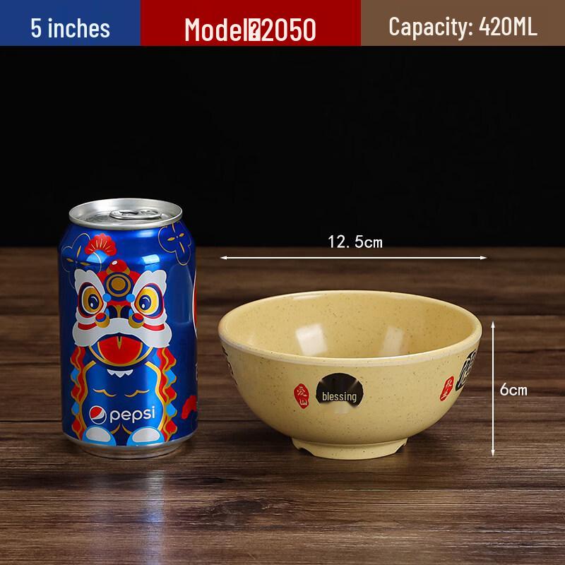 Chinese Style Melamine Round Noodle Bowls