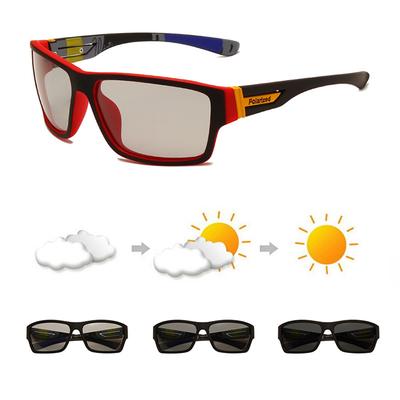 Photochrome polarisierte Sport-Sonnenbrille für Herren und Damen, Radfahren, Klettern, Fahren, Sonnenbrille, UV400, Farbwechsel-Brille