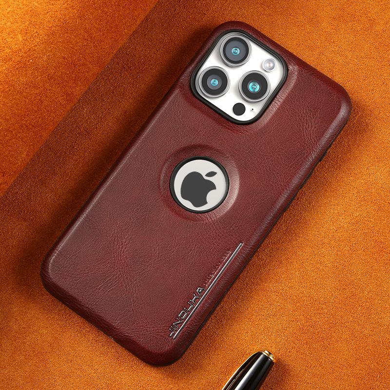 

Подходящий для чехла для телефона Apple 15promax с открытым логотипом, Полная защита для iPhone14, Магнитное притяжение 13, Кожаный чехол для деловых мужчин 12 iPhone 12 6.1 inches