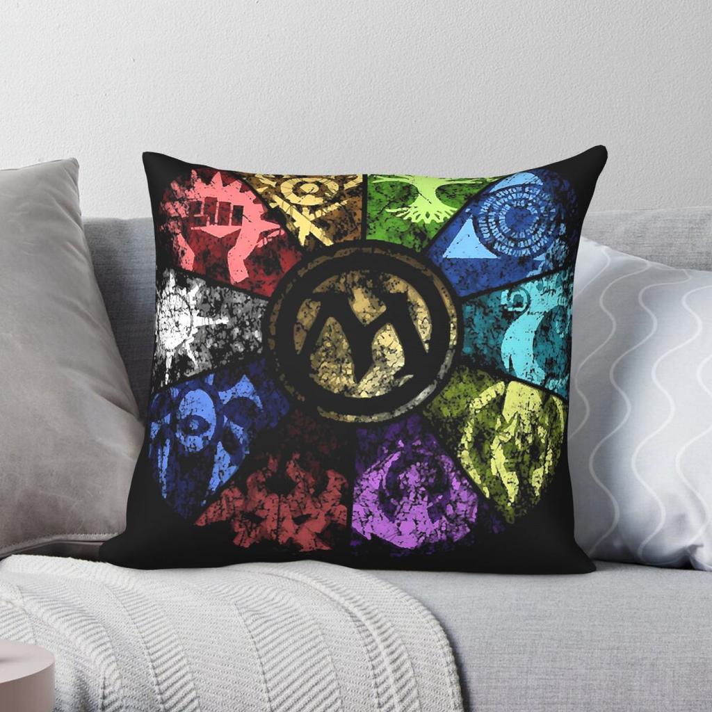 Magic The Gathering Faded Guild Wheel Square Pillowcase Polyester Linen Velvet Creative Decorative Room Cushion Cover Wholesale