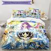 3pcs Duvet Cover Set (1*Duvet Cover + 2*Pillowcase, Without Core), Saint Seiya Print Soft All‑Season Bedding Set, Home Bedroom Decor Gift