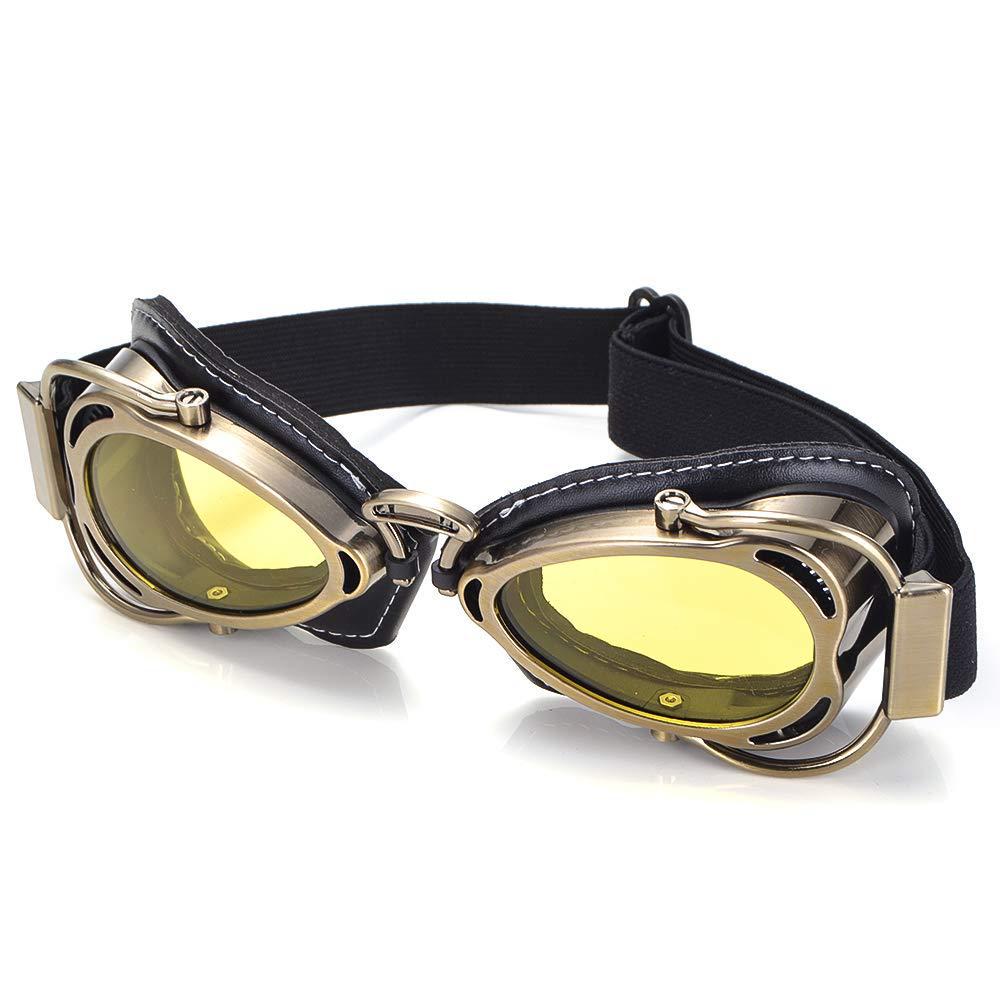 

Windproof Motorcycle Goggles & Pilot Hat with Harley Prince Retro Helmet