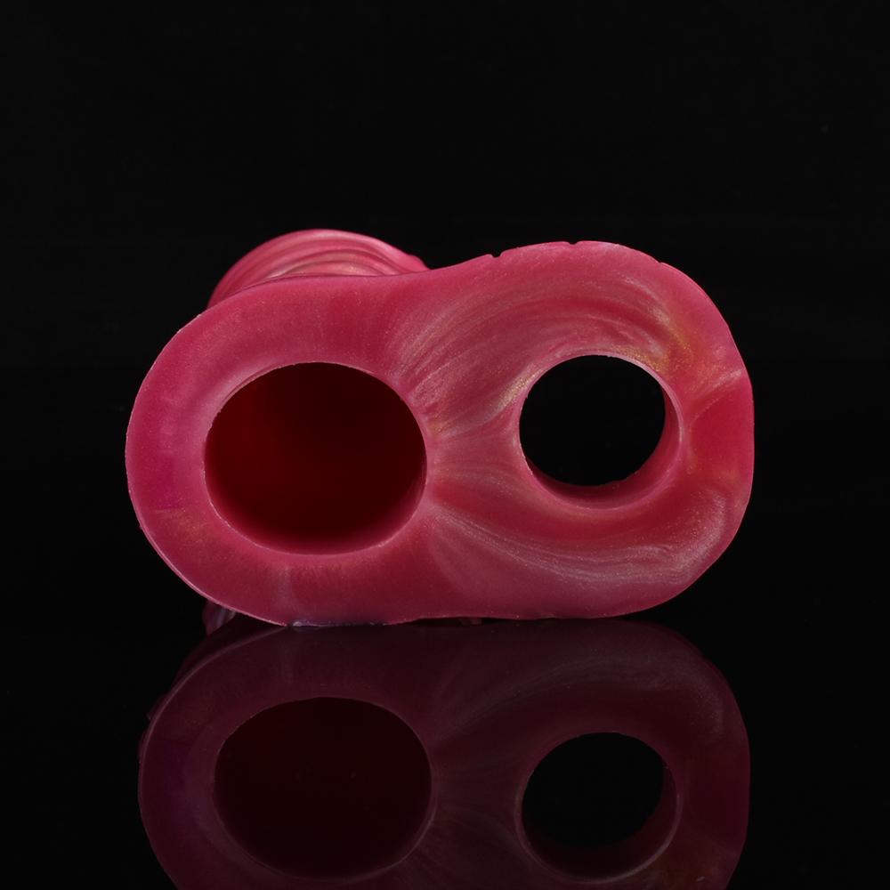 YOCY Men Cock Sheath Monster Dildo Sleeve Condom Penis Enlargement Liquid Silicone Sex Toys for Couples